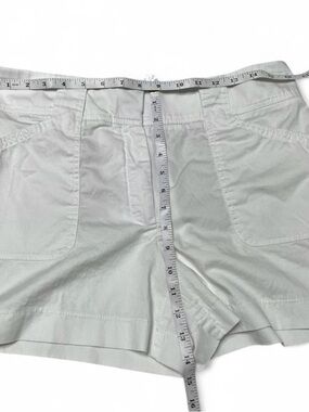 White House Black Market Light white High-Waist Shorts